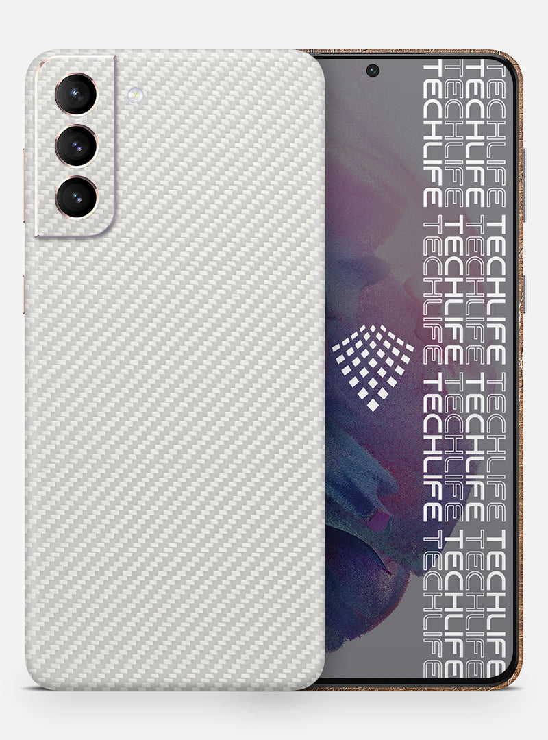 Skin Carbon White para Galaxy S21