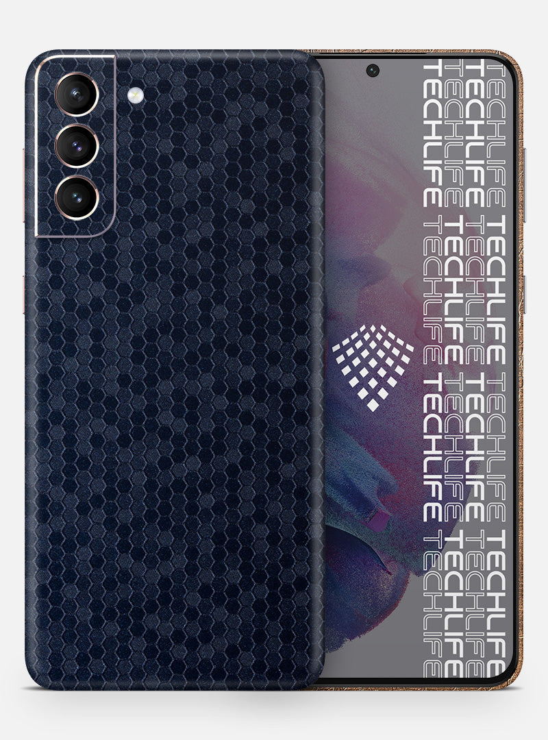 Skin Premium HexaTech Océano Azul Galaxy S21