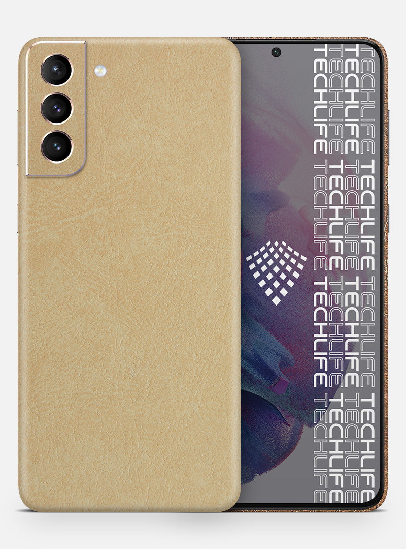 Skin Premium Cuero Esencia Marfil Galaxy S21