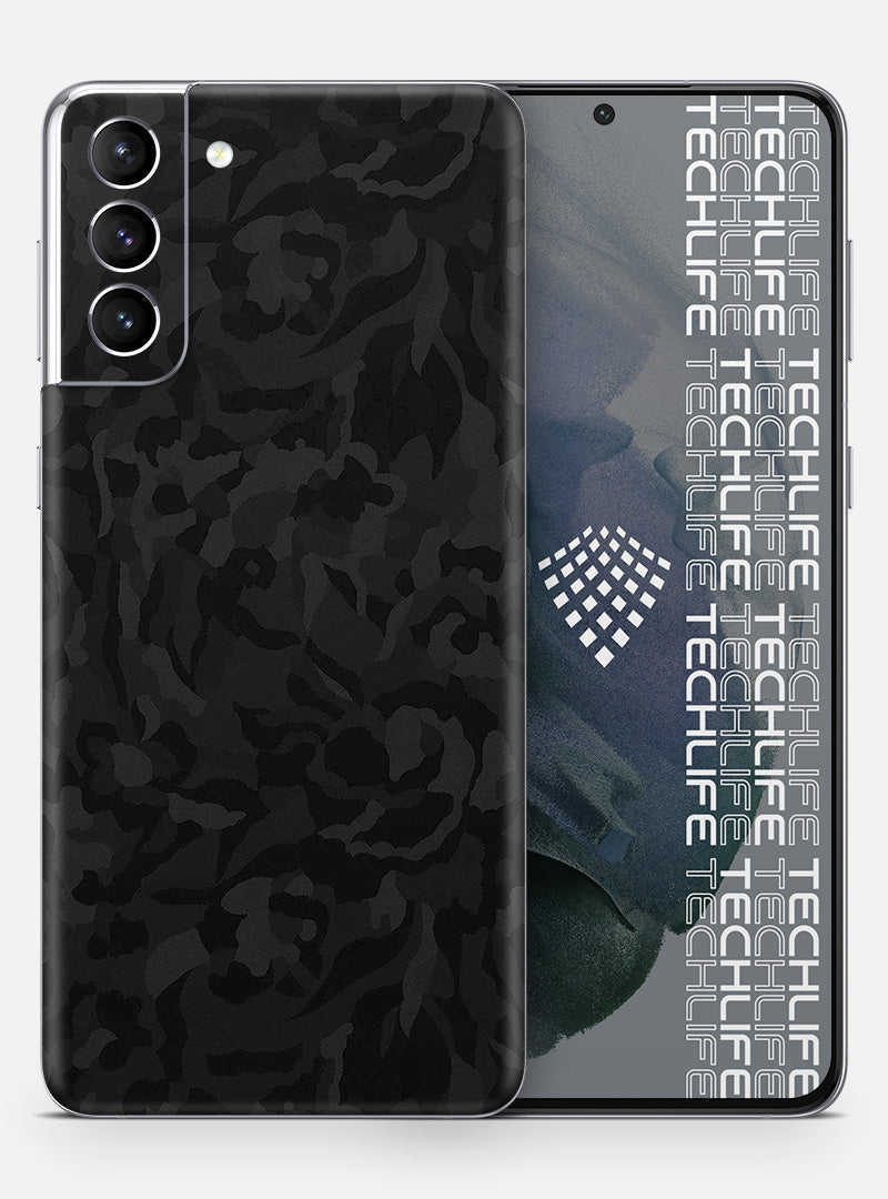 Skin Premium Camuflaje Espectro Negro Galaxy S21 Plus