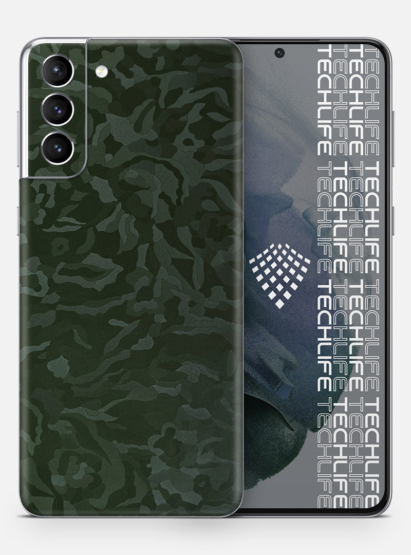 Skin Premium Camuflado Comando Oscuro Galaxy S21 Plus