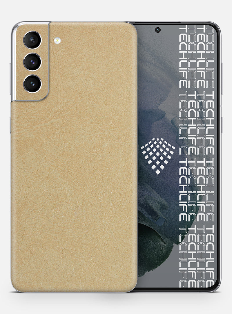 Skin Premium Cuero Esencia Marfil Galaxy S21 Plus