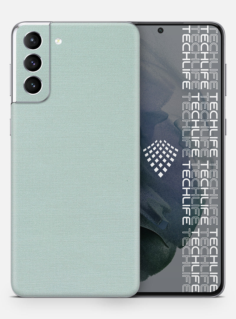 Skin Linen Aquagreen para Galaxy S21 Plus