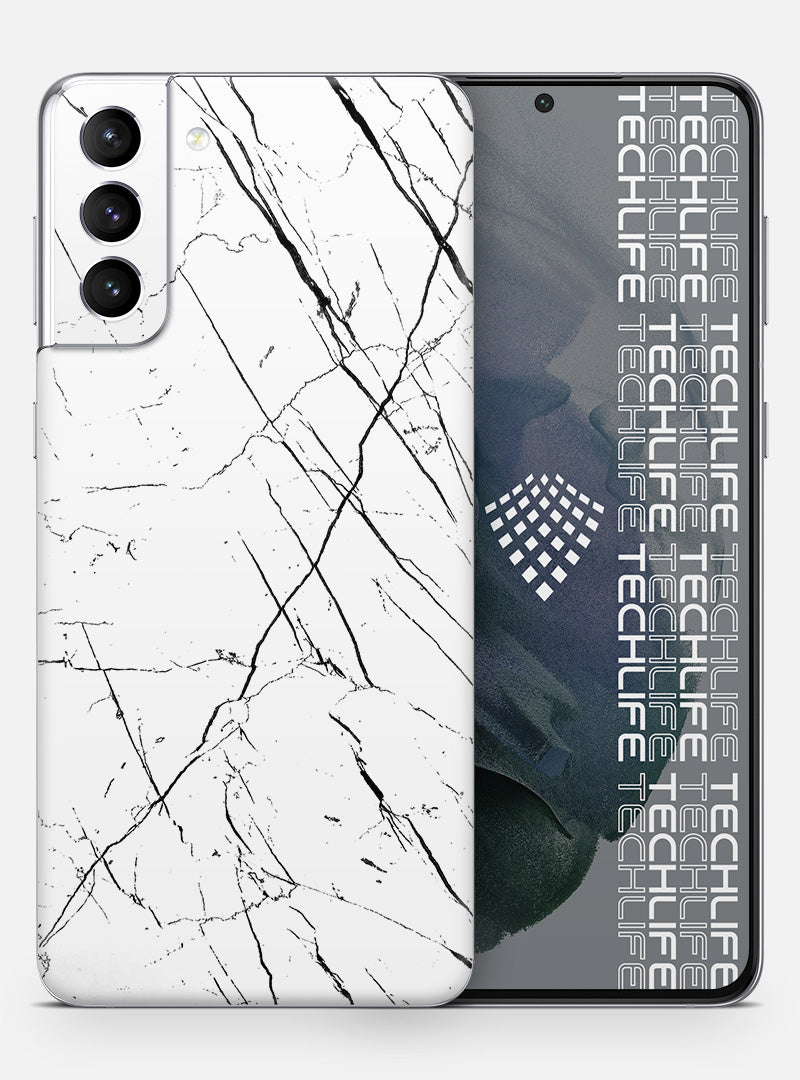 Skin Marmol Whitestripes para Galaxy S21 Plus