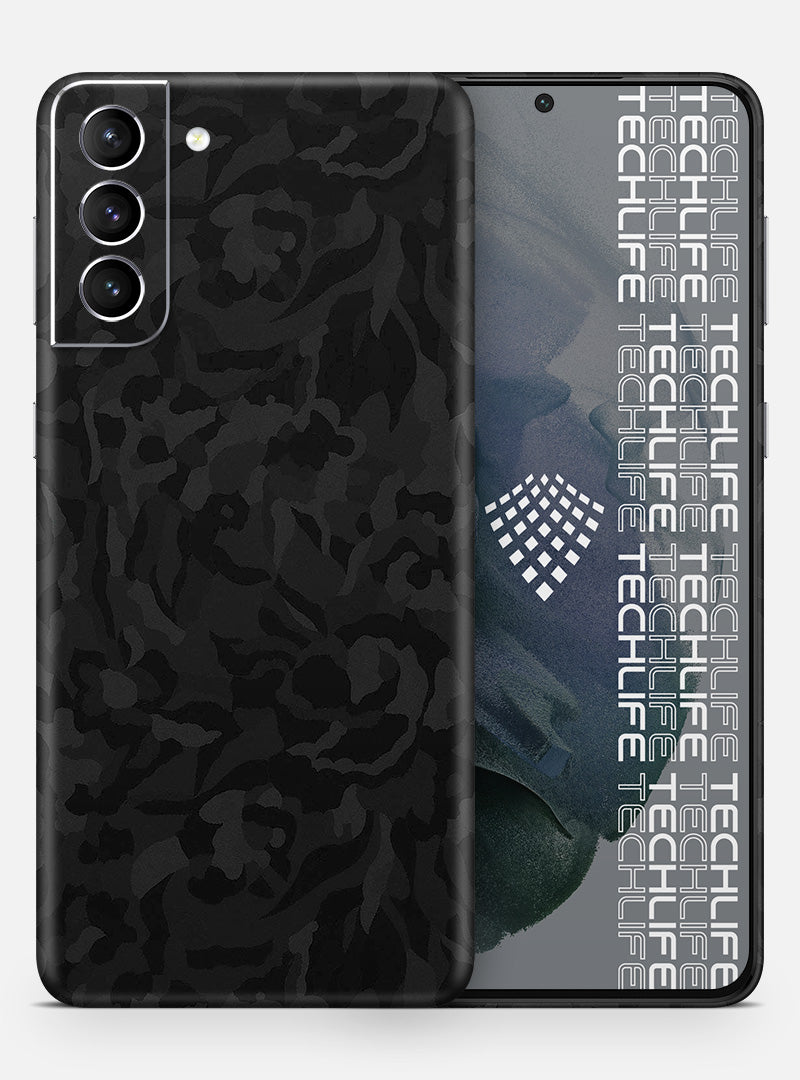 Skin Premium Camuflaje Espectro Negro Galaxy S21 Plus