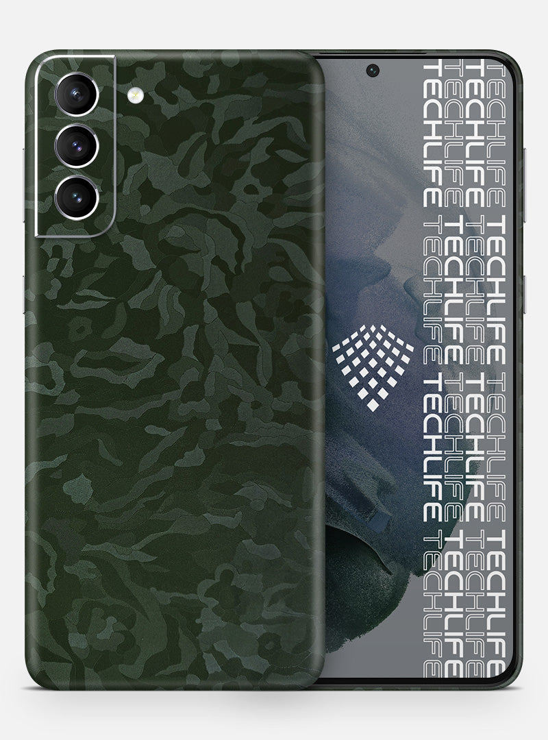 Skin Premium Camuflado Comando Oscuro Galaxy S21 Plus