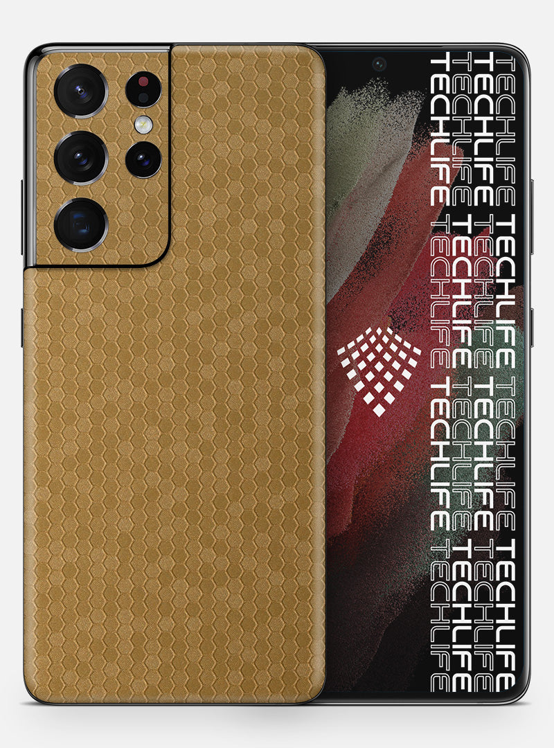 Skin Honeycomb Gold para Galaxy S21 Ultra