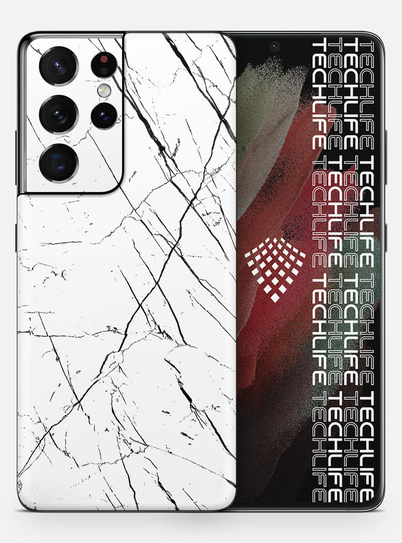 Skin Marmol Whitestripes para Galaxy S21 Ultra