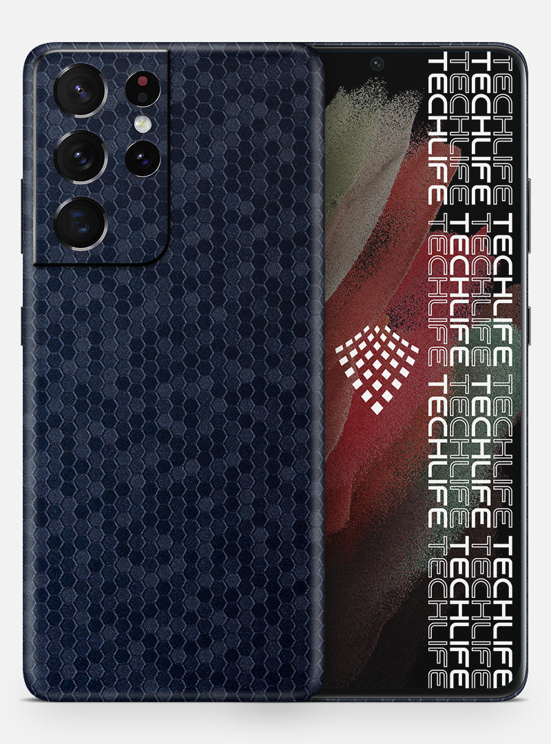 Skin Premium HexaTech Océano Azul Galaxy S21 Ultra