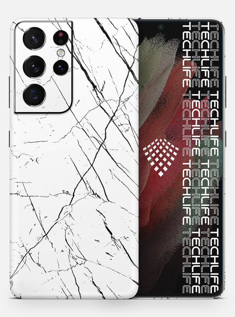 Skin Marmol Whitestripes para Galaxy S21 Ultra