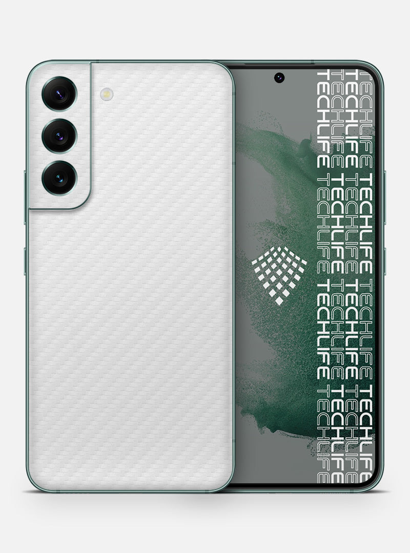 Skin Carbon White para Galaxy S22