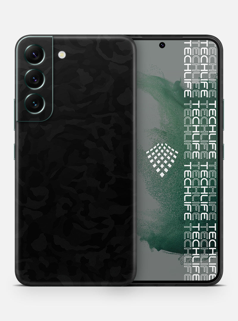 Skin Premium Camuflaje Espectro Negro Galaxy S22