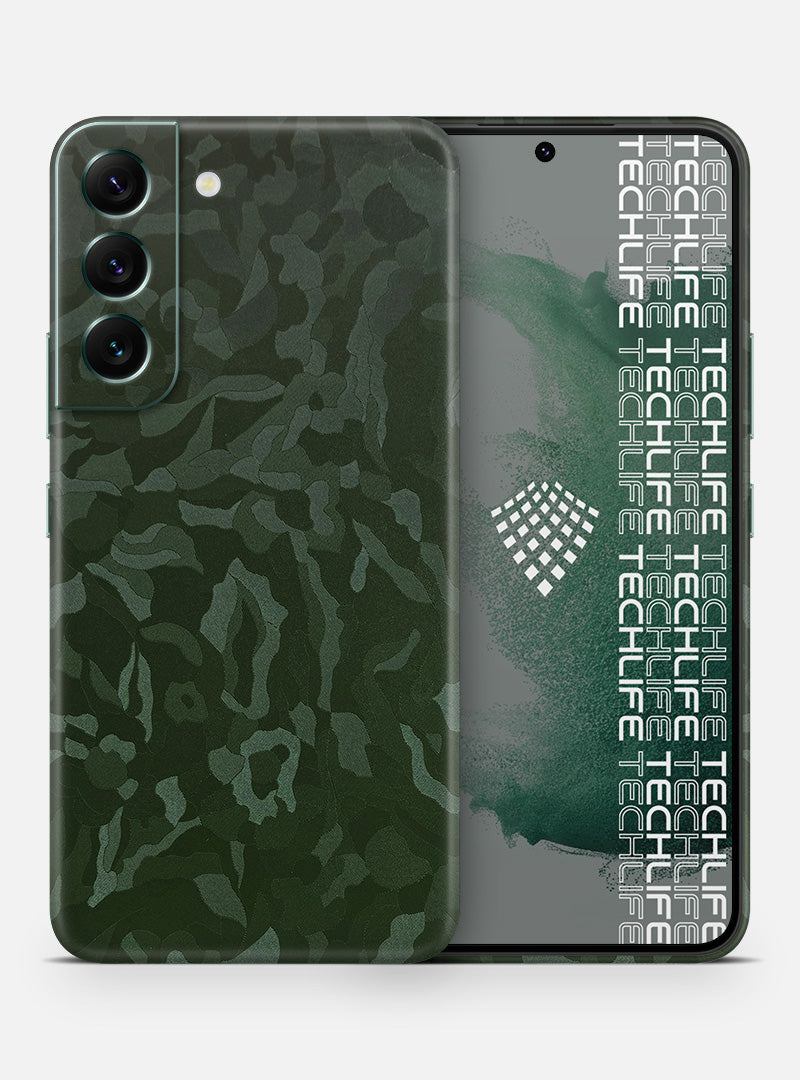 Skin Premium Camuflado Comando Oscuro Galaxy S22