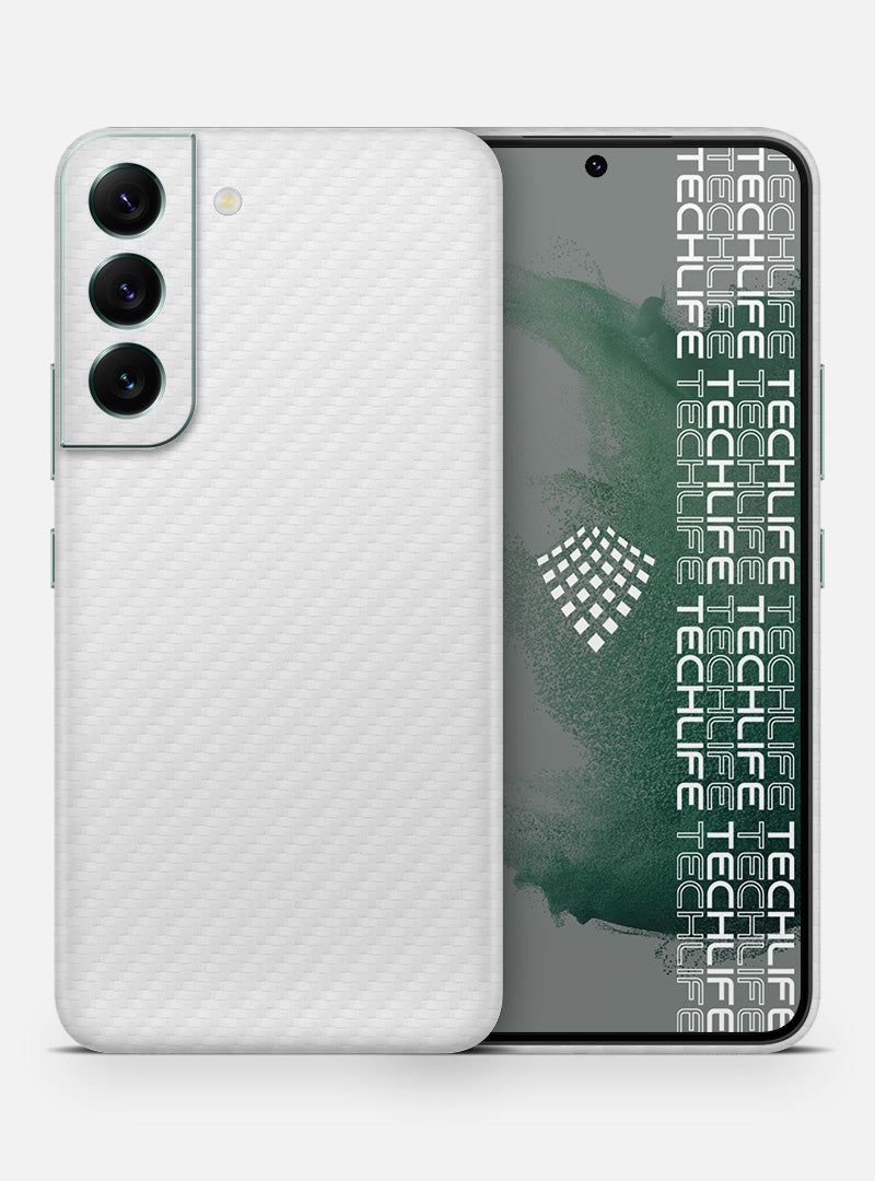 Skin Carbon White para Galaxy S22