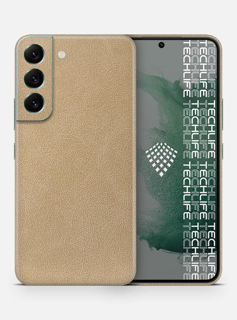 Skin Premium Cuero Esencia Marfil Galaxy S22