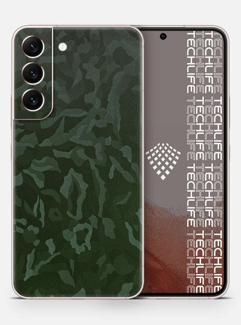 Skin Premium Camuflado Comando Oscuro Galaxy S22 Plus