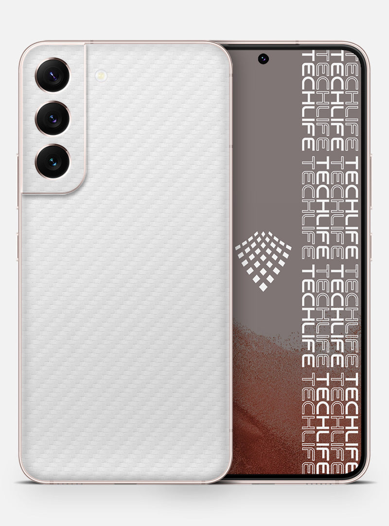 Skin Carbon White para Galaxy S22 Plus