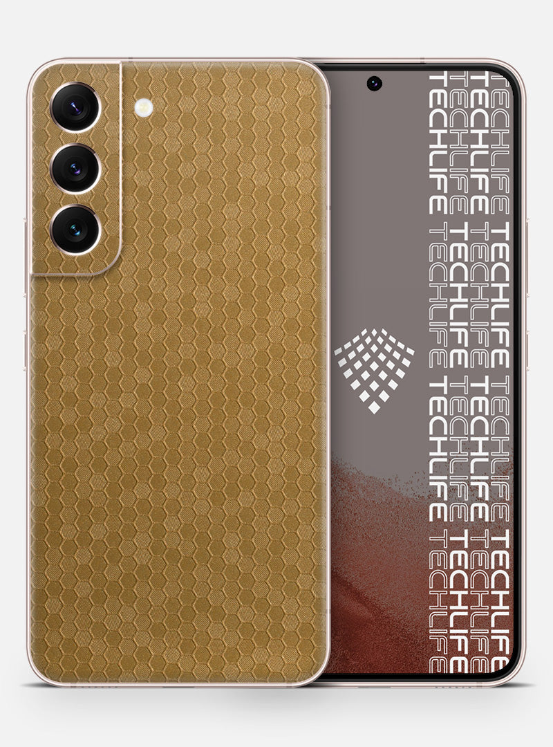 Skin Honeycomb Gold para Galaxy S22 Plus