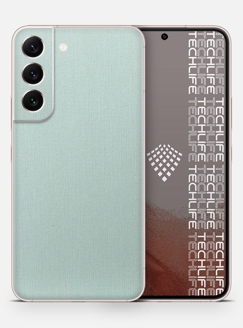 Skin Linen Aquagreen para Galaxy S22 Plus