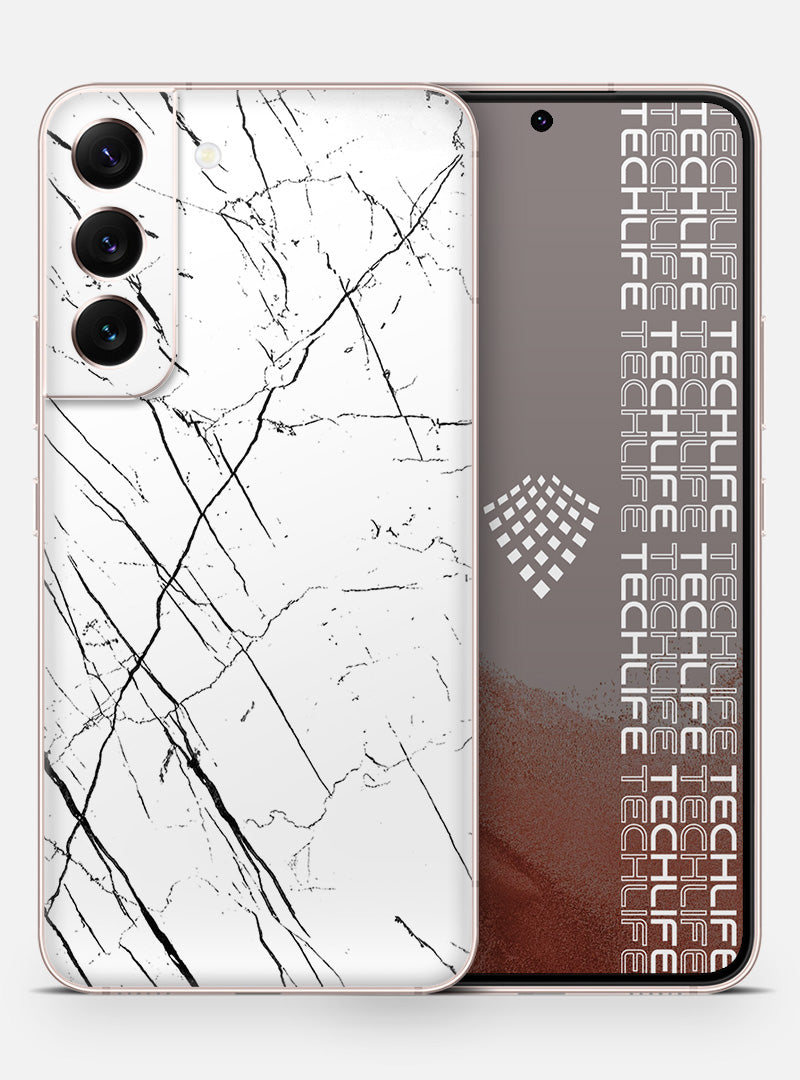 Skin Marmol Whitestripes para Galaxy S22 Plus