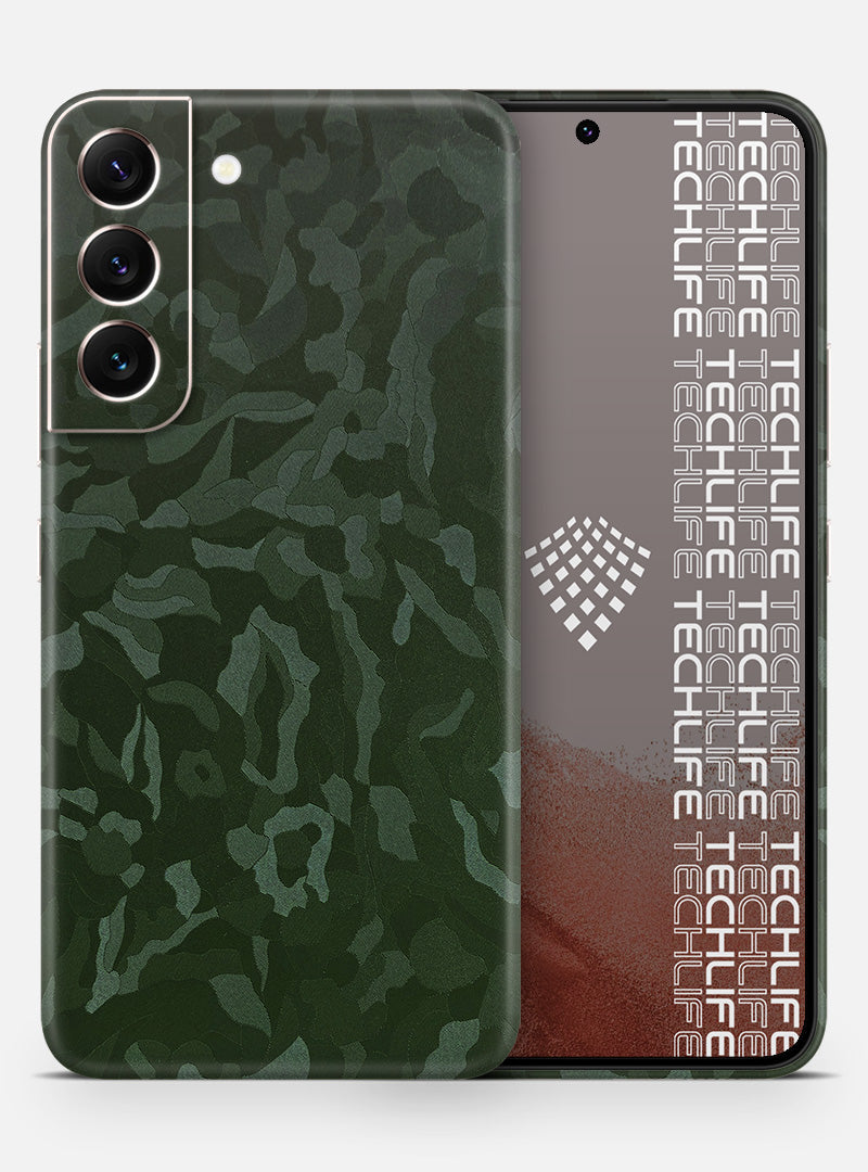 Skin Premium Camuflado Comando Oscuro Galaxy S22 Plus