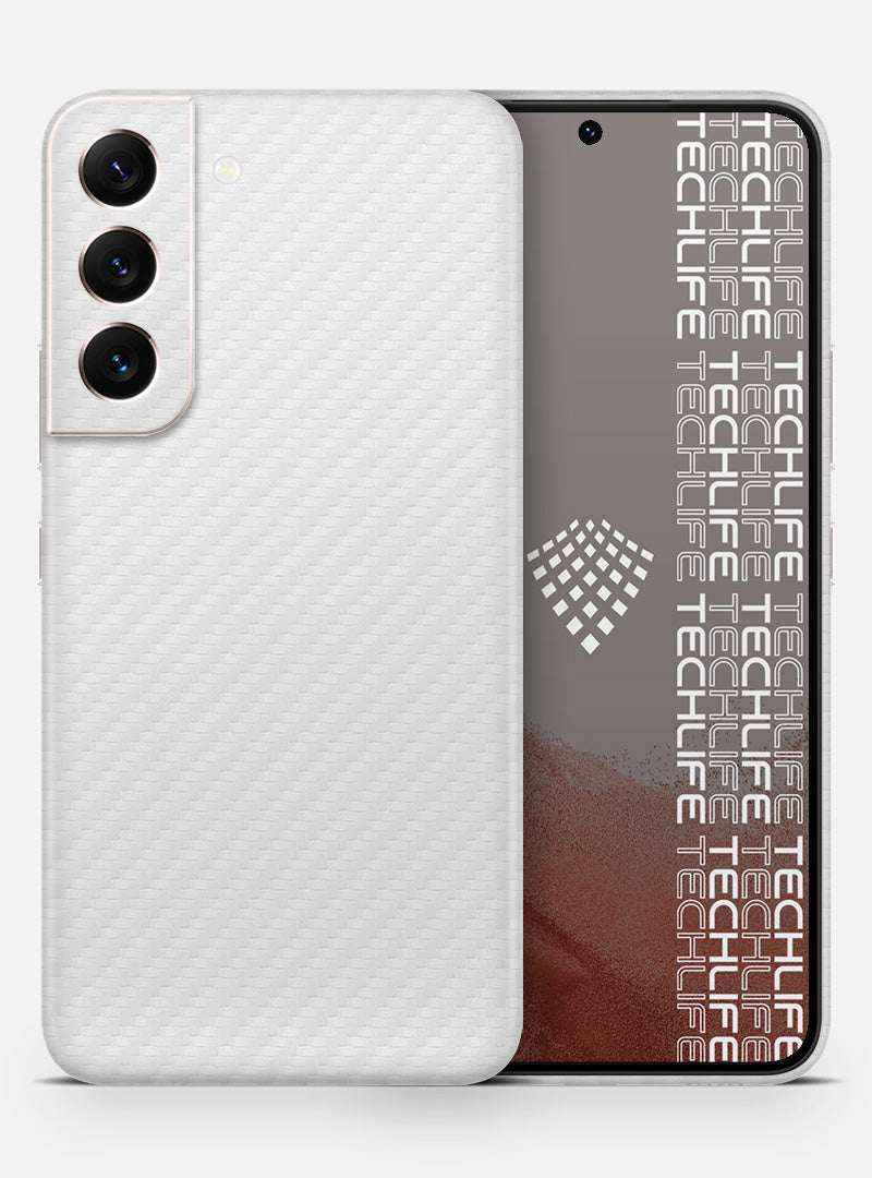 Skin Carbon White para Galaxy S22 Plus