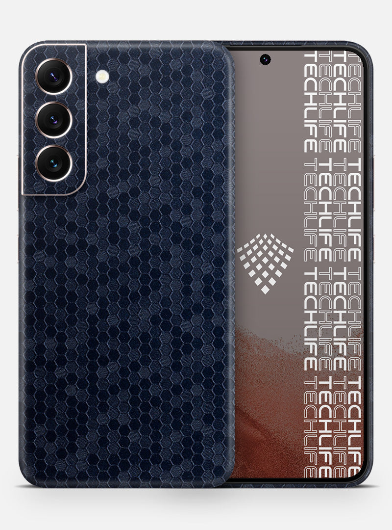 Skin Premium HexaTech Océano Azul Galaxy S22 Plus