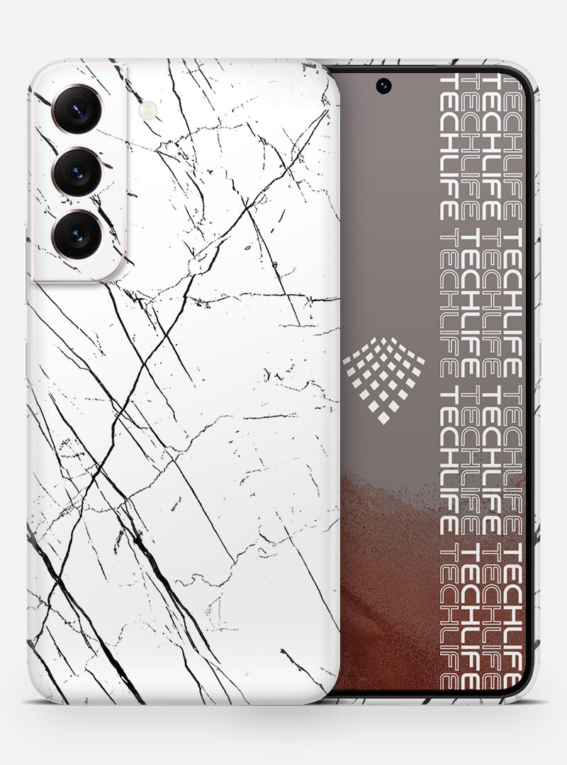 Skin Marmol Whitestripes para Galaxy S22 Plus