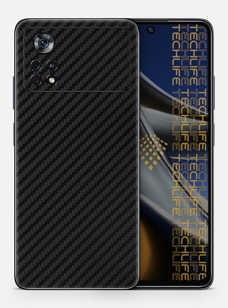 Skin  Black 3D Carbon para Poco X4 Pro