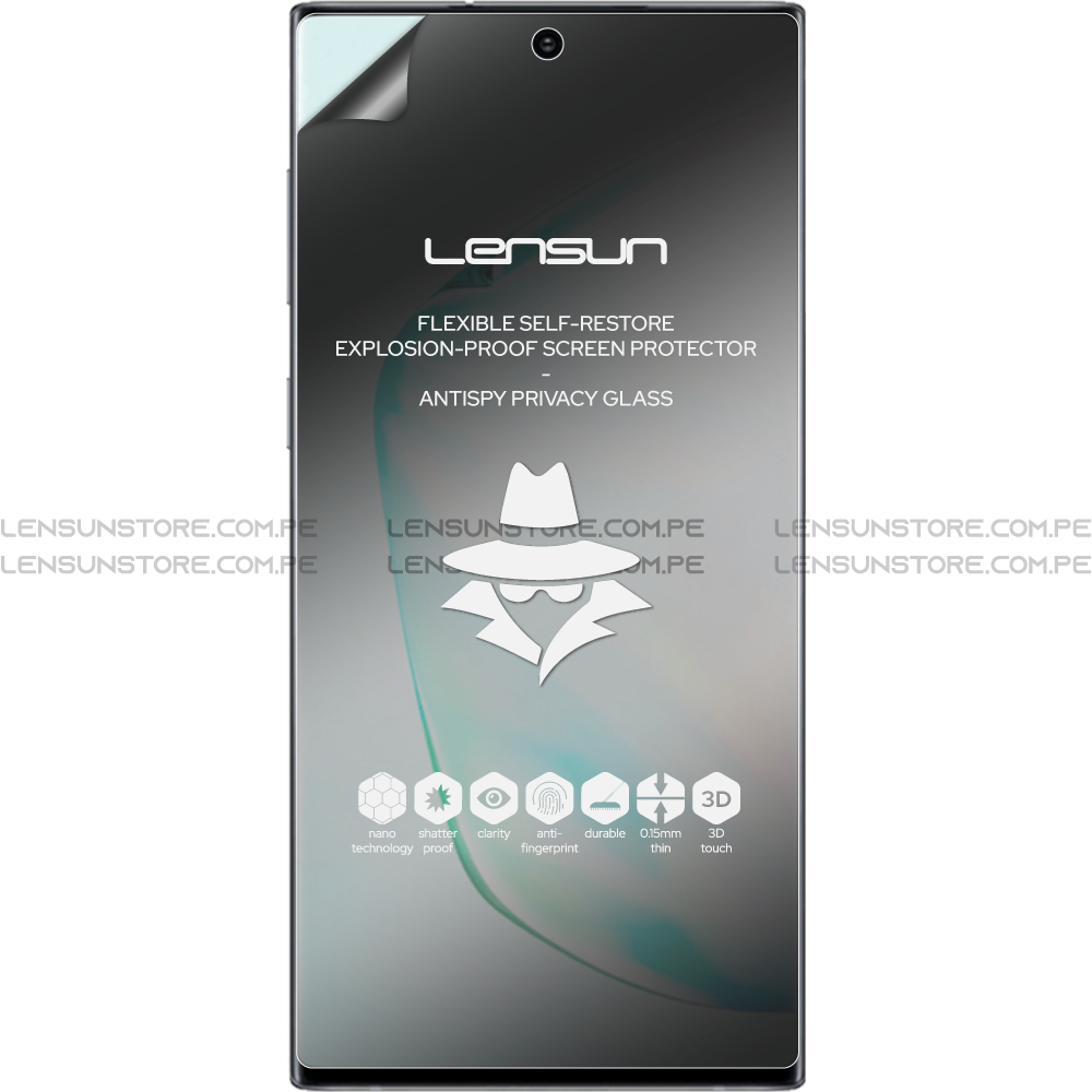 Protector de Pantalla Lensun Privacidad Mate Samsung Galaxy Note 10 Plus