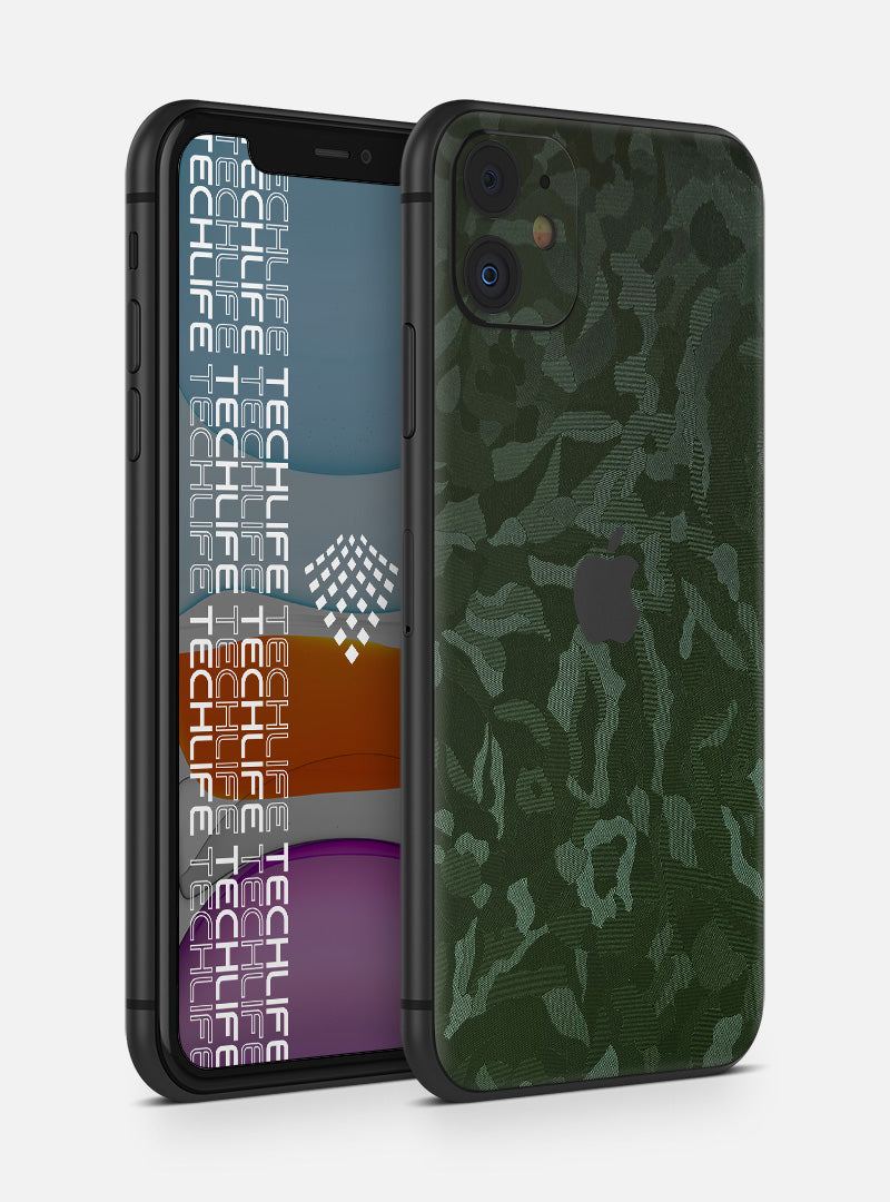 Skin Premium Camuflado Comando Oscuro iPhone 11