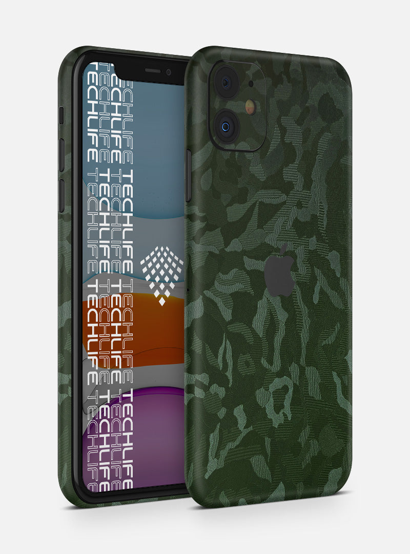 Skin Premium Camuflado Comando Oscuro iPhone 11