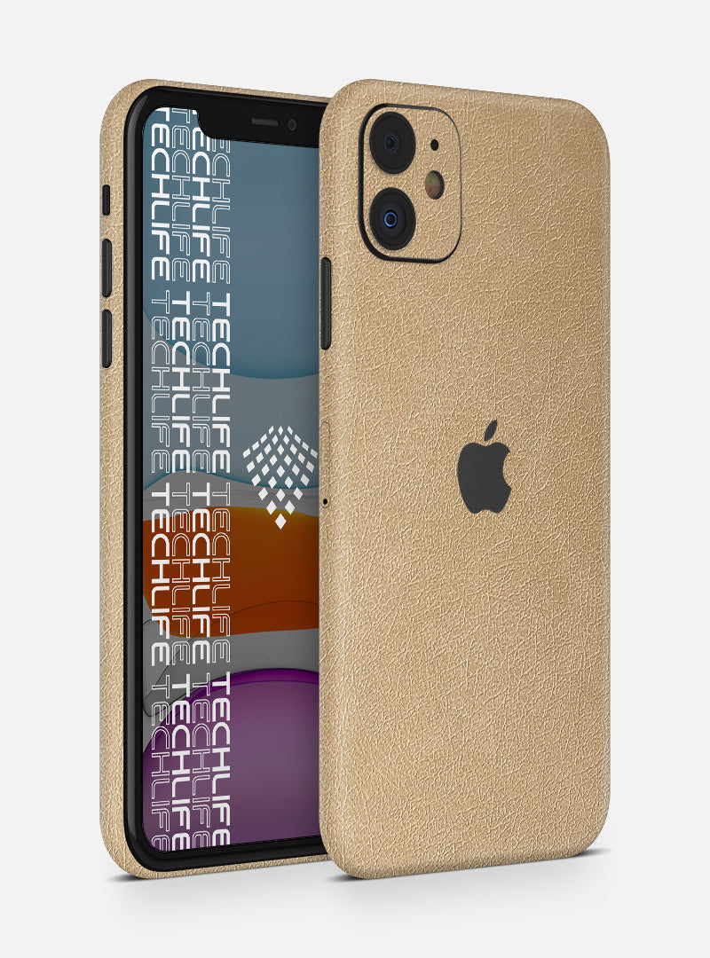 Skin Premium Cuero Esencia Marfil iPhone 11