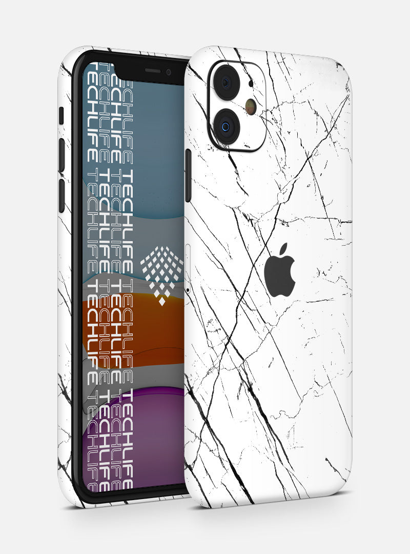 Skin Marmol Whitestripes para iPhone 11