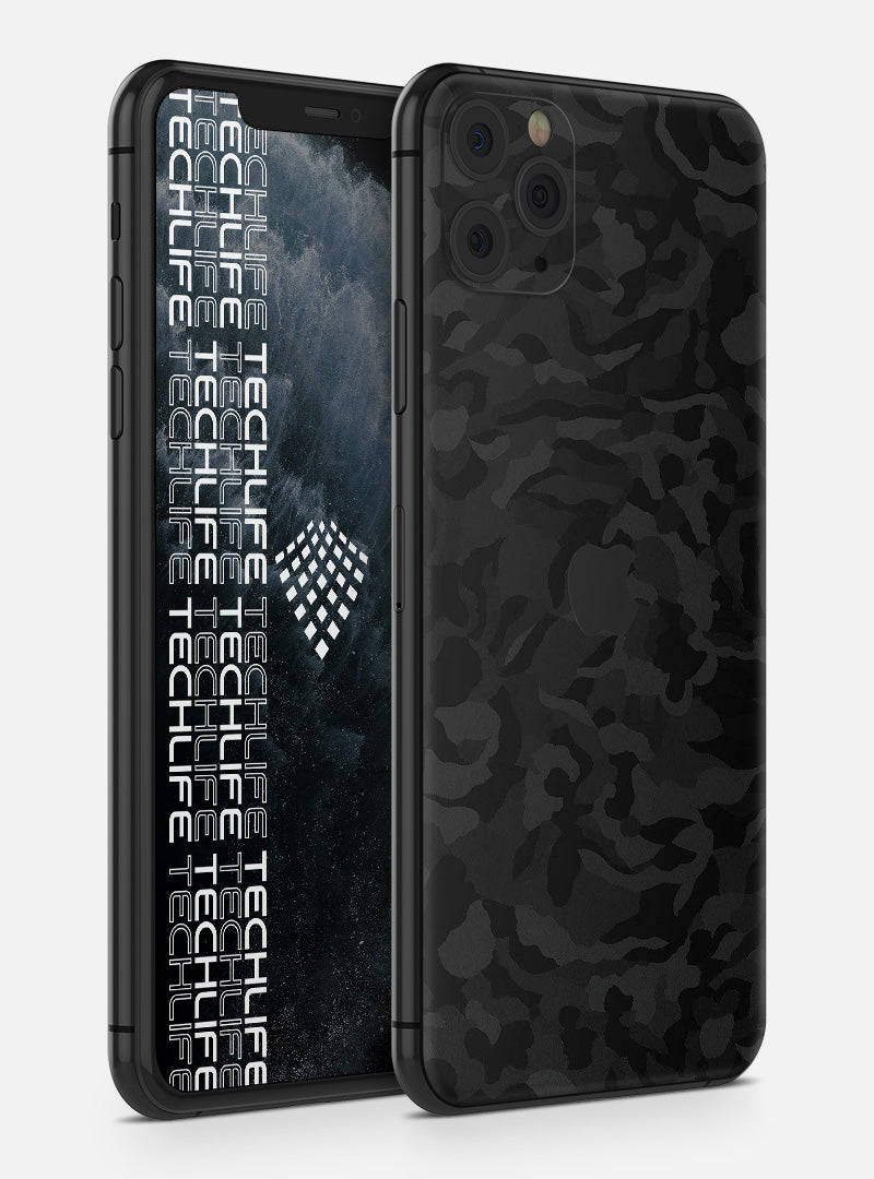 Skin Premium Camuflaje Espectro Negro iPhone 11 Pro Max