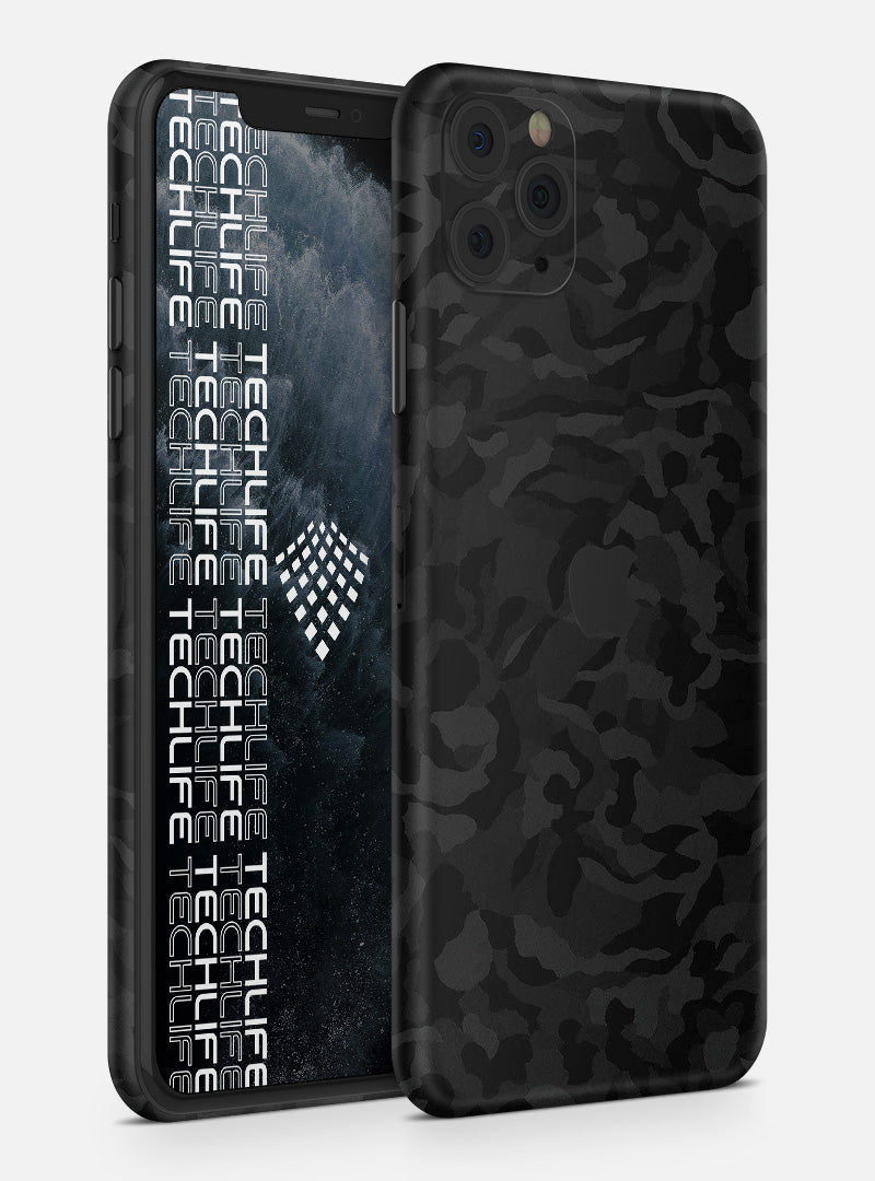 Skin Premium Camuflaje Espectro Negro iPhone 11 Pro Max