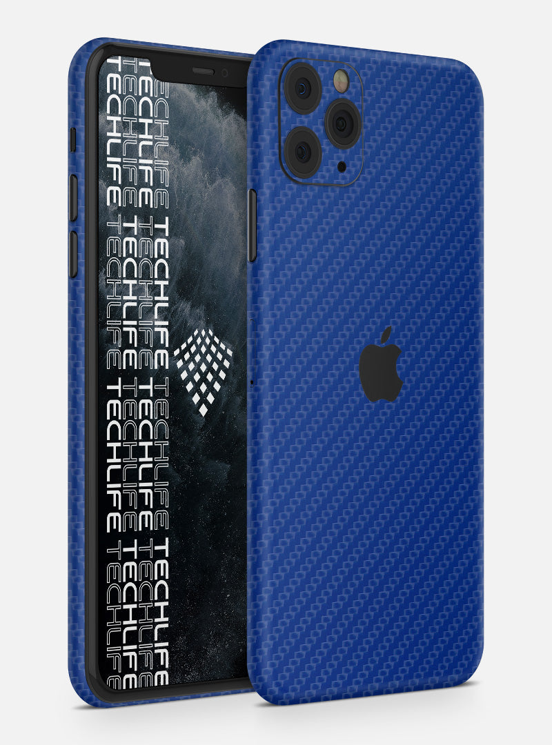 Skin Premium Carbono Azul iPhone 11 Pro Max