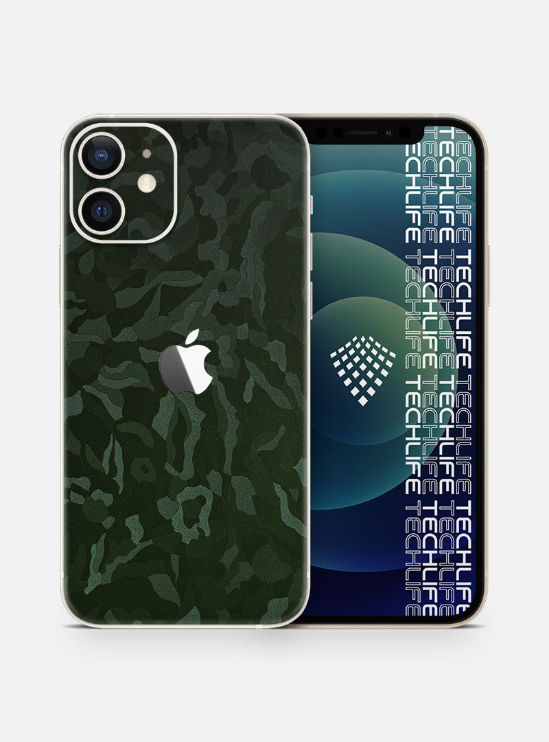 Skin Premium Camuflado Comando Oscuro iPhone 12