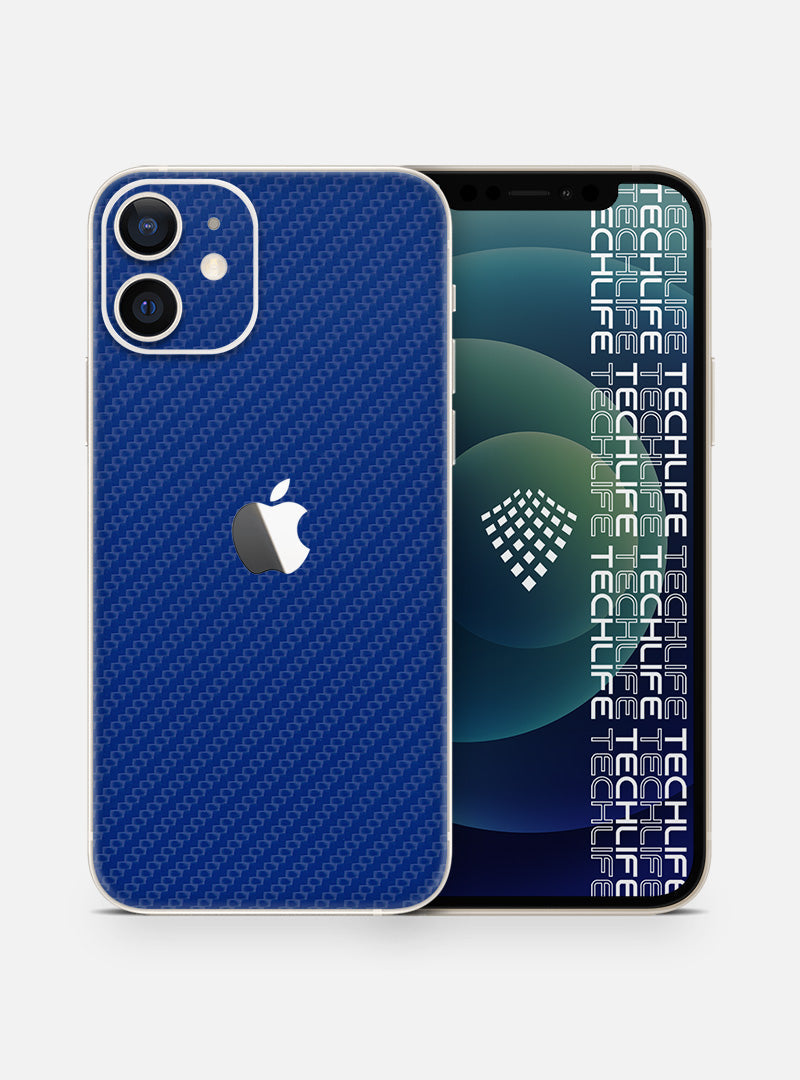 Skin Premium Carbono Azul iPhone 12