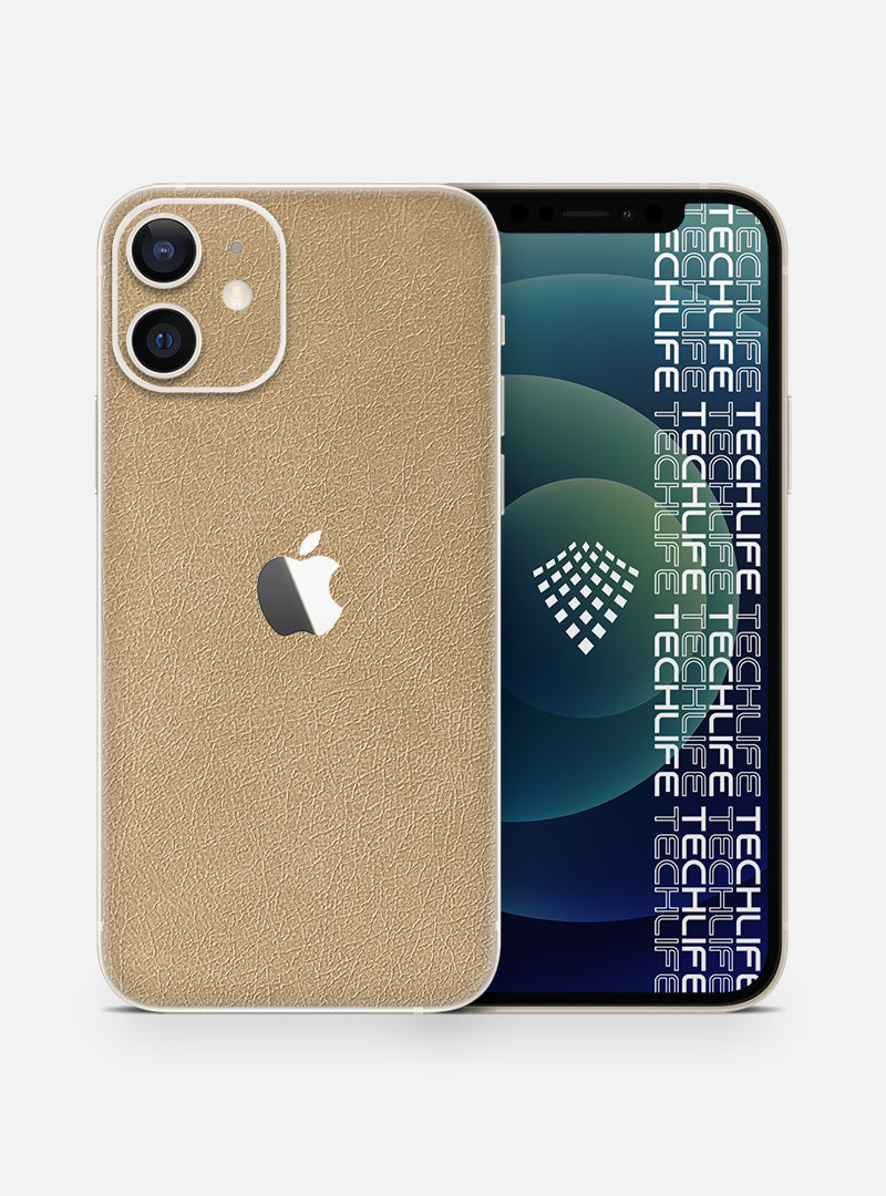 Skin Premium Cuero Esencia Marfil iPhone 12