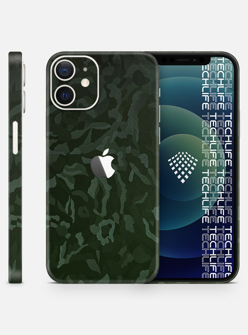 Skin Premium Camuflado Comando Oscuro iPhone 12