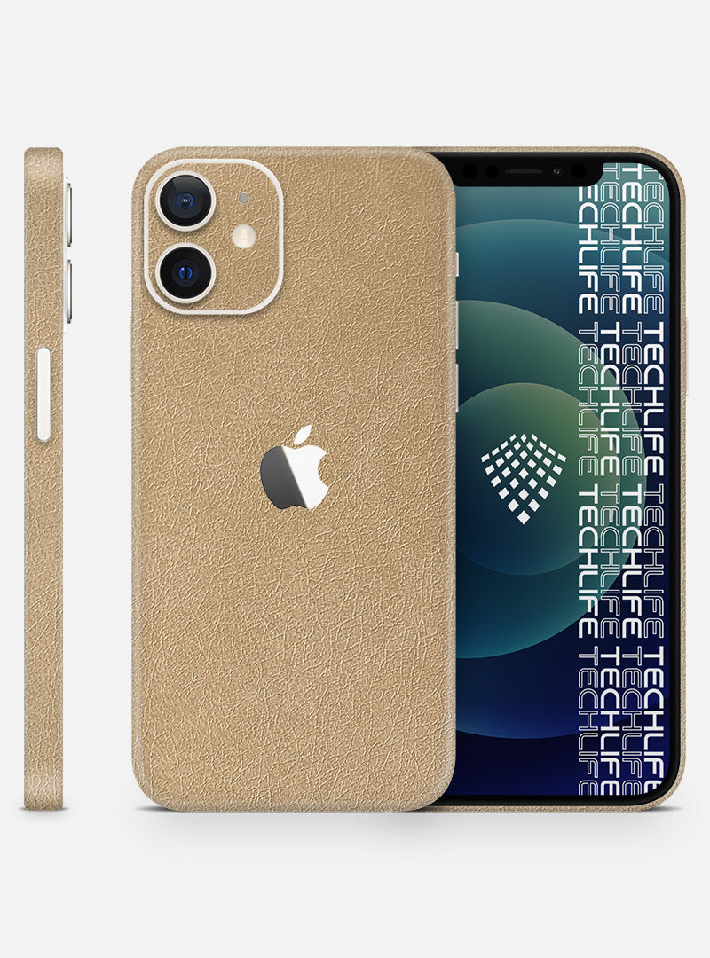 Skin Premium Cuero Esencia Marfil iPhone 12