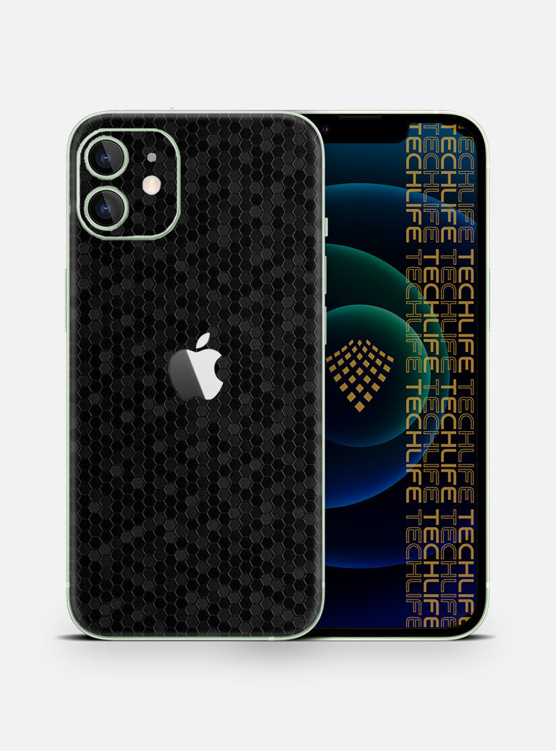 Skin Premium HexaTech Abismo Negro iPhone 12 Mini