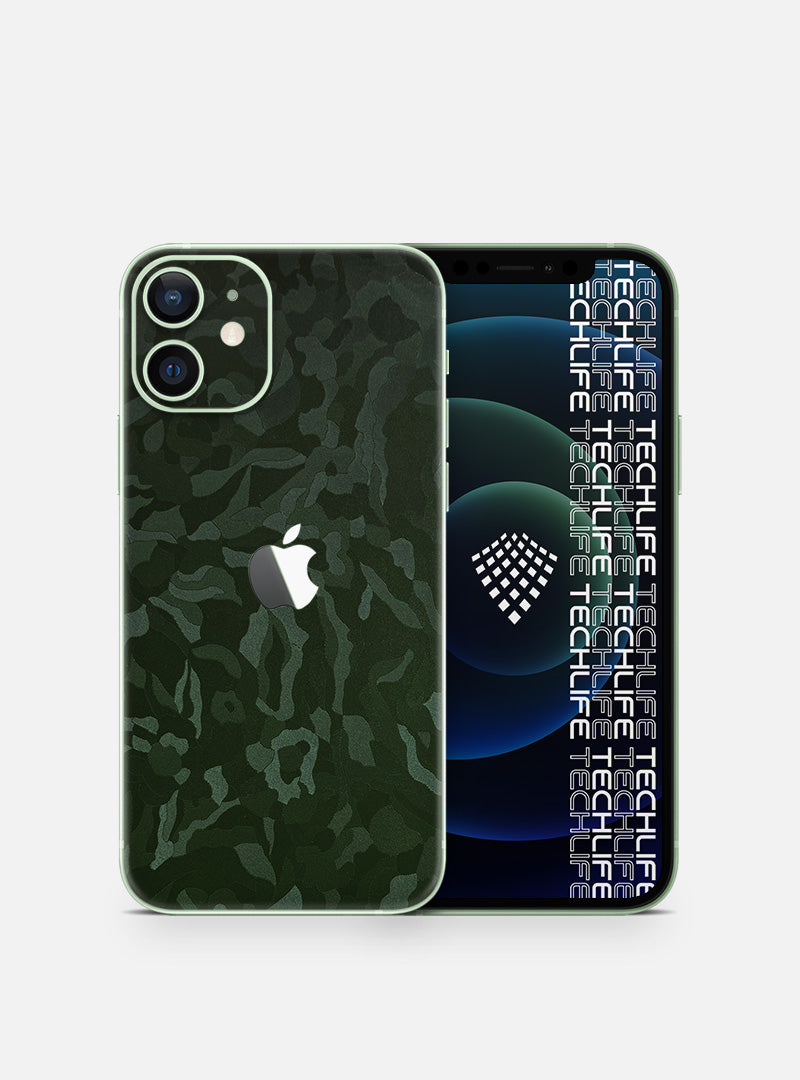 Skin Premium Camuflado Comando Oscuro iPhone 12 Mini