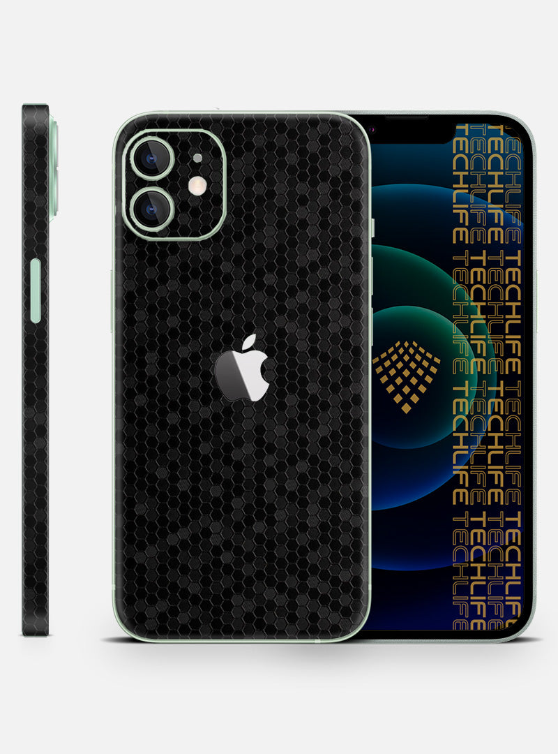 Skin Premium HexaTech Abismo Negro iPhone 12 Mini