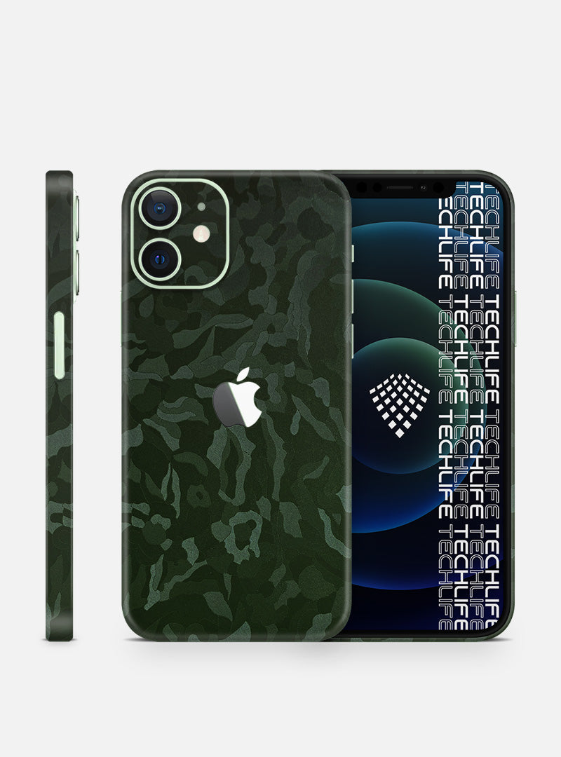 Skin Premium Camuflado Comando Oscuro iPhone 12 Mini