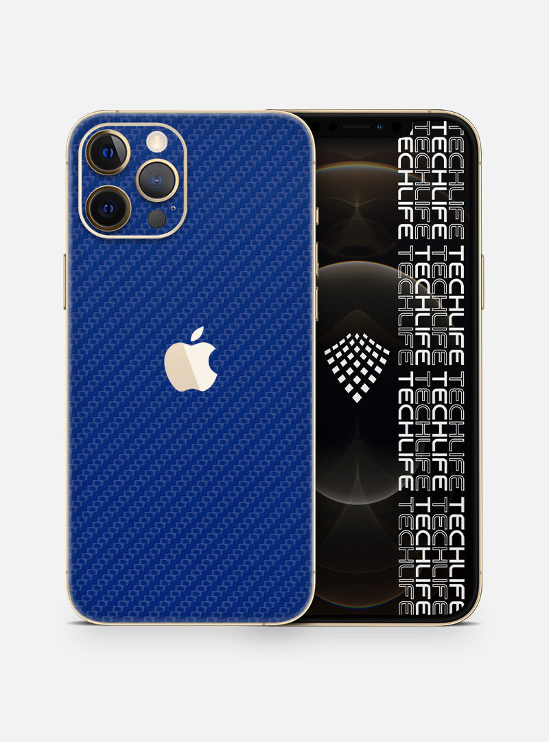 Skin Premium Carbono Azul iPhone 12 Pro