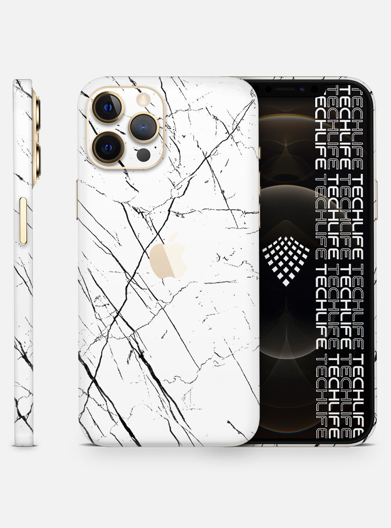 Skin Marmol Whitestripes para iPhone 12 Pro