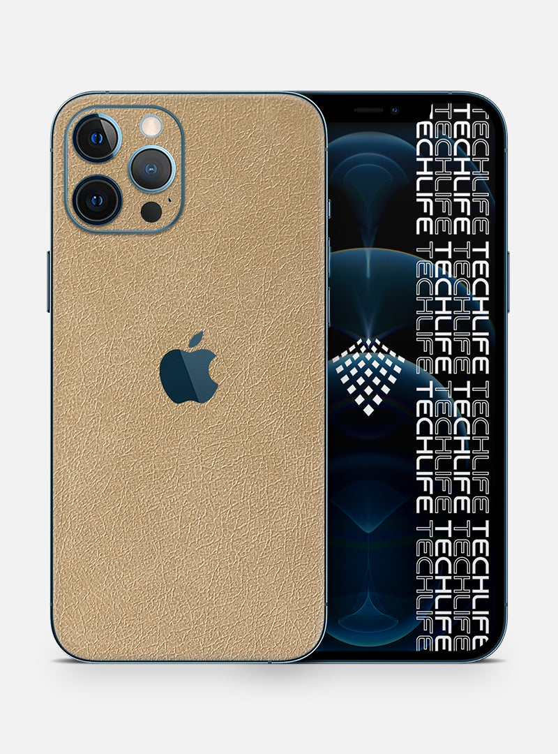 Skin Premium Cuero Esencia Marfil iPhone 12 Pro Max